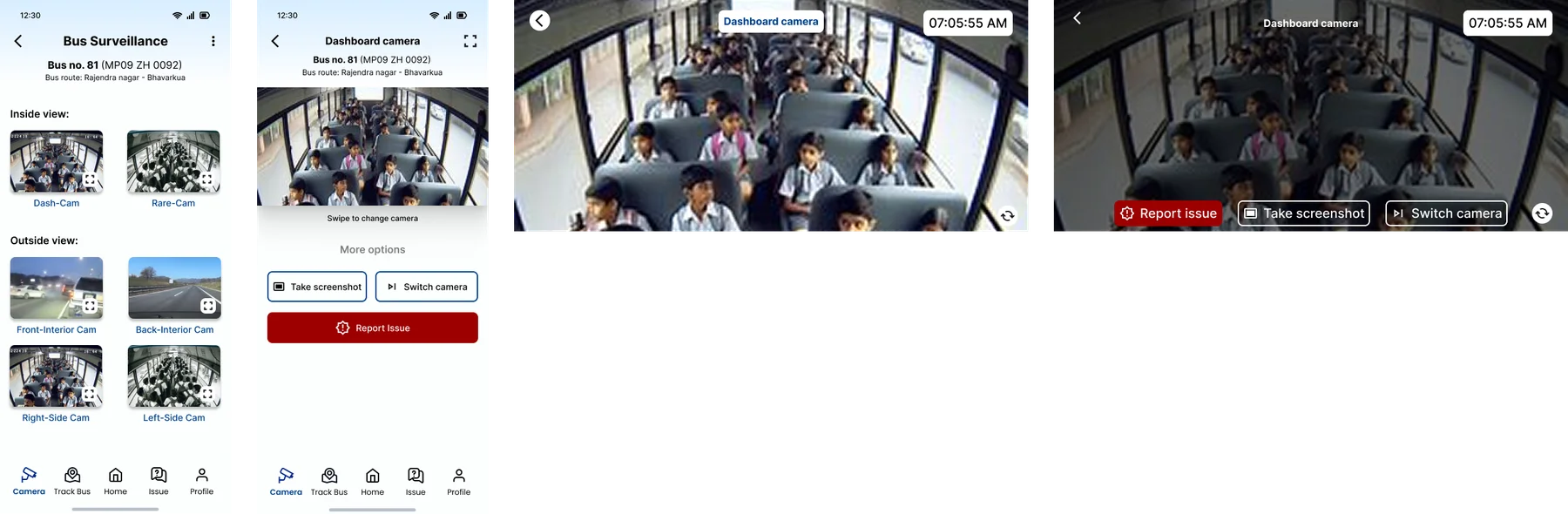 Parent app - Camera view